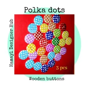 Polka Dots- Set of 3 - Buttons