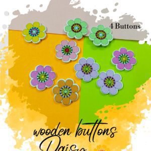 Daisy - Set of 4 - Buttons