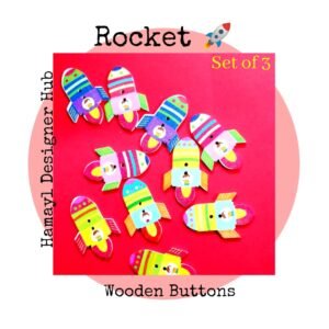 Rocket Buttons - Set of 3 - Buttons