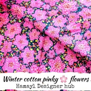 Pinky Flowers -Winter Cotton - Hamayl Designer Hub - Per Gaz