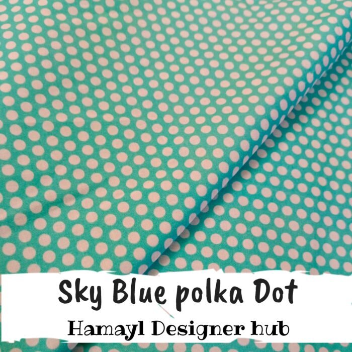 Sky Blue Polka Dot - Winter Cotton - Hamayl Designer Hub - Per Gaz