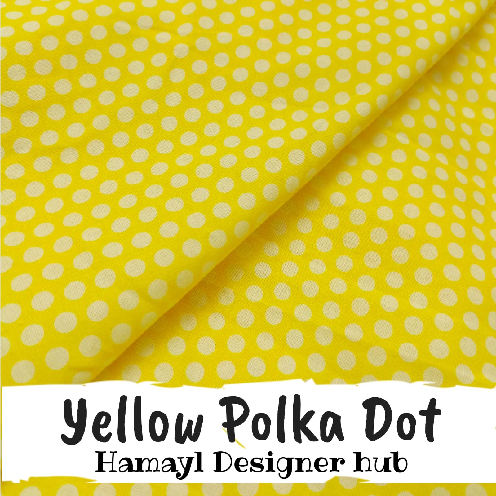 Yellow Polka Dot - Winter Cotton - Hamayl Designer Hub - Per Gaz