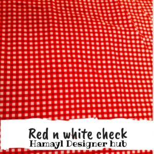 Red n White Check- Winter Cotton - Hamayl Designer Hub - Per Gaz