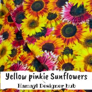 Yellow Pinkie Sunflower - Winter Cotton - Hamayl Designer Hub - Per Gaz