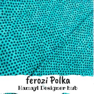 Ferozi Polka Dots- Winter Cotton - Hamayl Designer Hub - Per Gaz