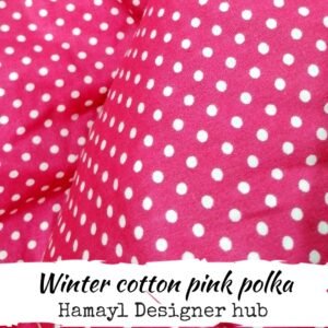 Pink Polka Dots - Winter Cotton - Hamayl Designer Hub - Per Gaz