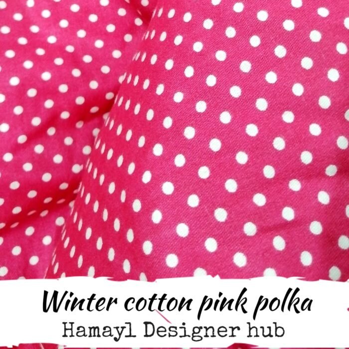 Pink Polka Dots - Winter Cotton - Hamayl Designer Hub - Per Gaz