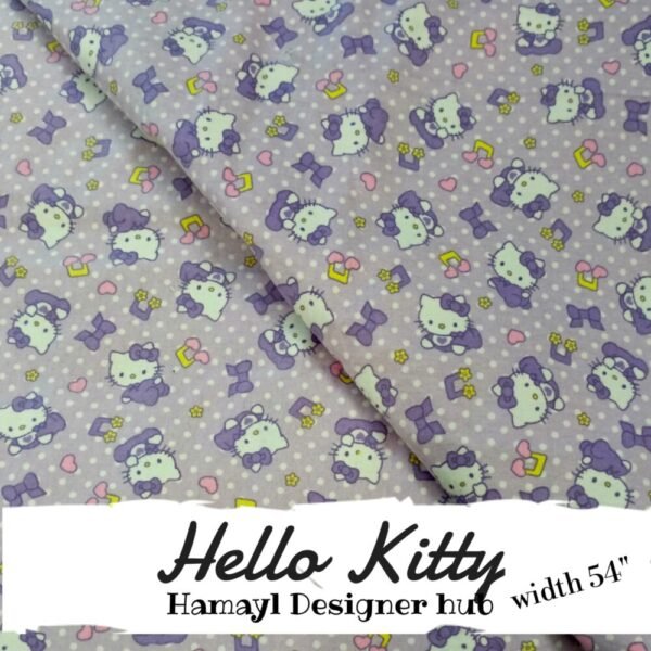 Hello Kitty - Funky Flannel Fabric - Per Gaz