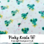 Pinky Koala - Funky Flannel Fabric - Per Gaz