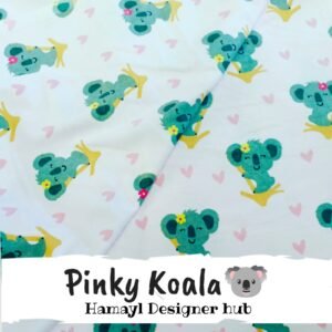 Pinky Koala - Funky Flannel Fabric - Per Gaz