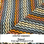 Colorful Sequence - Funky Flannel Fabric - Per Gaz