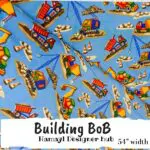 Building Bob - Funky Flannel Fabric - Per Gaz
