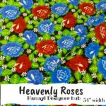 Heavenly Roses - Wide Arz 54 inches - Funky Flannel Fabric - Per Gaz