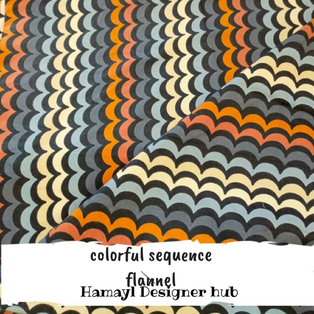 Colorful Sequence – printed flannel fabric, 45-inch width, unstitched