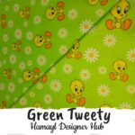 Green Tweety-Funky digital Lawn- Hamayl designer hub