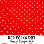 Polka Dots Red -Funky Digital Lawn- Hamayl Designer hub