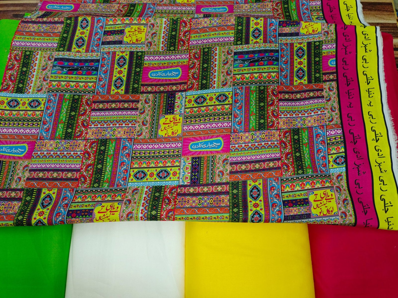 Desi Truck Art – cut-piece fabric deal, 57-inch width, unstitched (photo 2 of 2)
