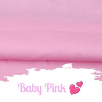 Baby Pink - Color - Plain Lawn Fabric - Hamayl Designer Hub