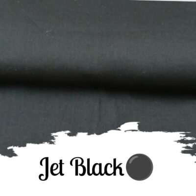 Jet Black - Color - Plain Lawn Fabric - Hamayl Designer Hub
