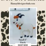 Small BAKRA- Small Patch 1- Iron On Patch