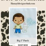 Blue Hero Sheep- Big Patch 1- Iron On Patch