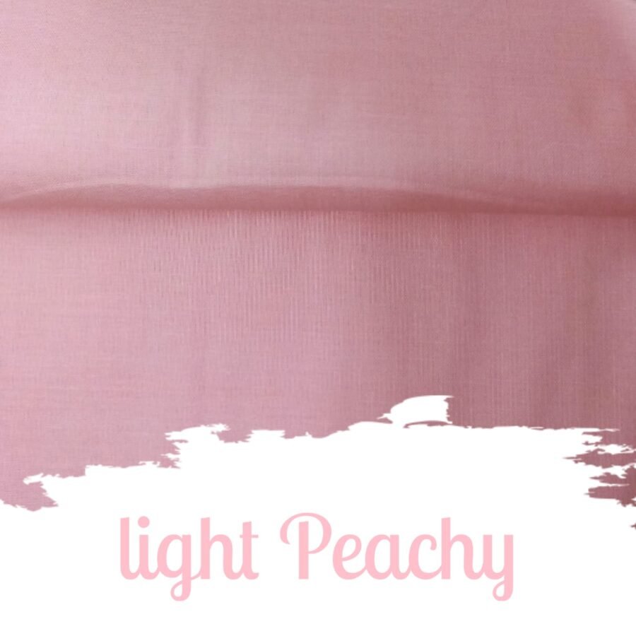Light Peachy – plain dyed lawn fabric, 45-inch width, unstitched
