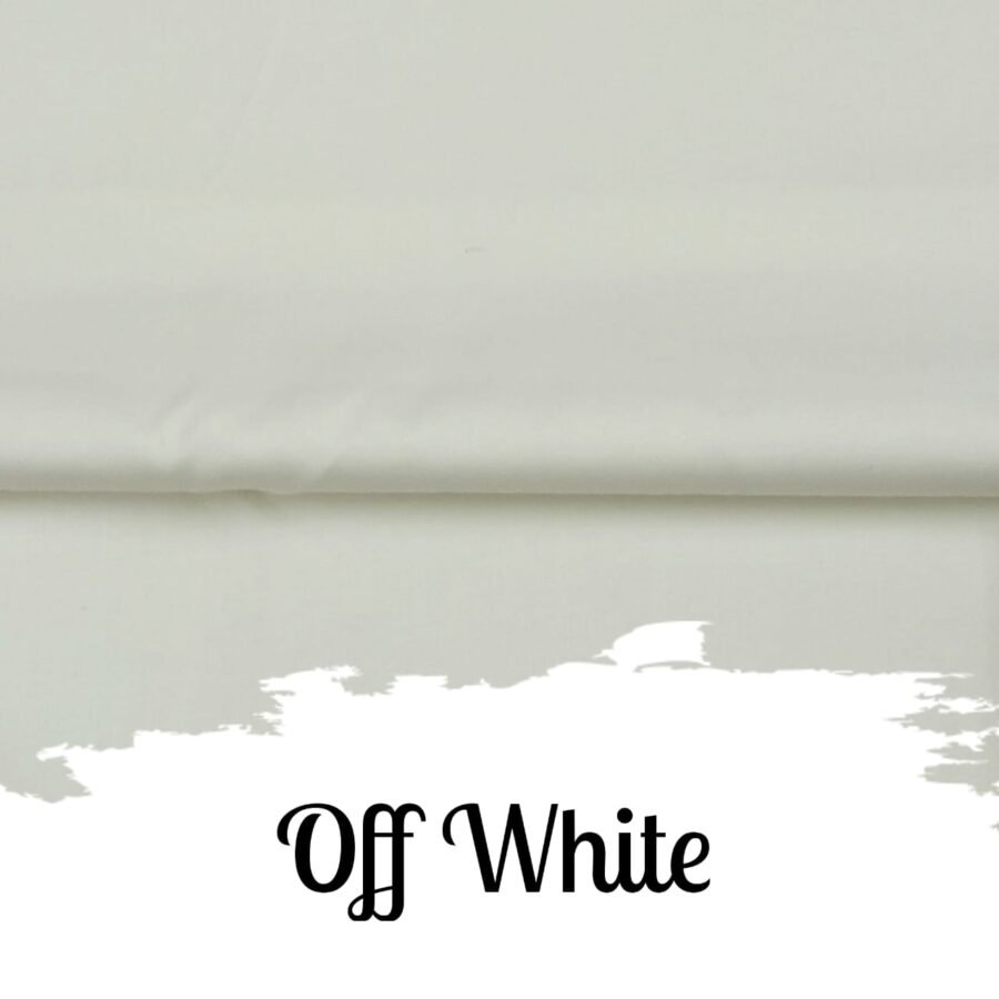 Off White – plain dyed lawn fabric, 45-inch width, unstitched