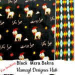 Black Mera Bakra -Funky Digital Lawn- Hamayl Designer hub