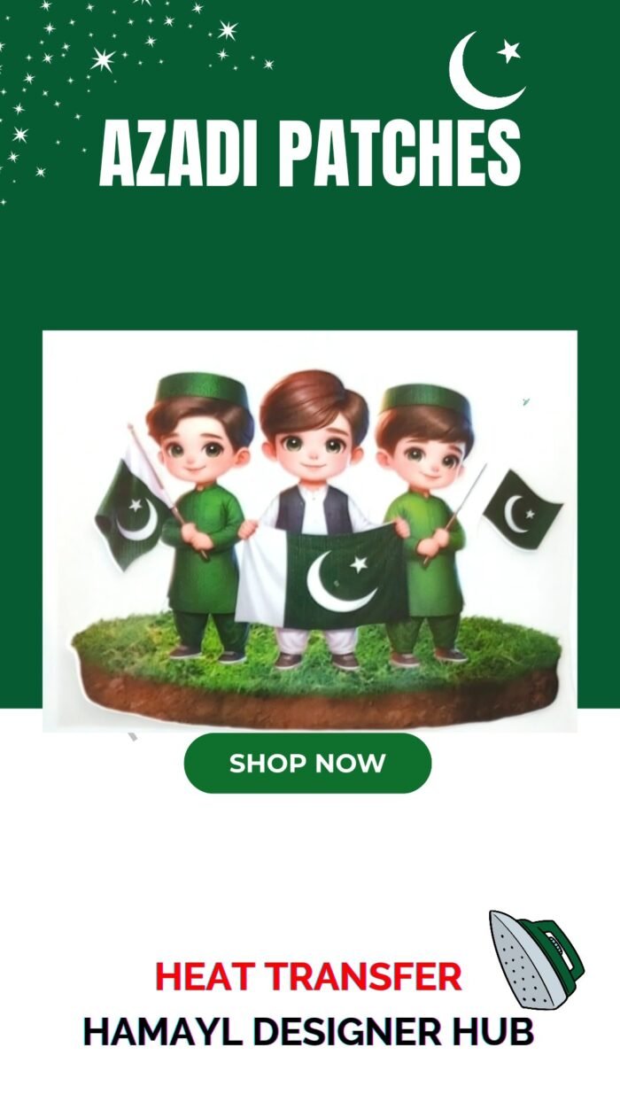 Independence Day Iron Patches Pakistan, Hamayl Designer Hub