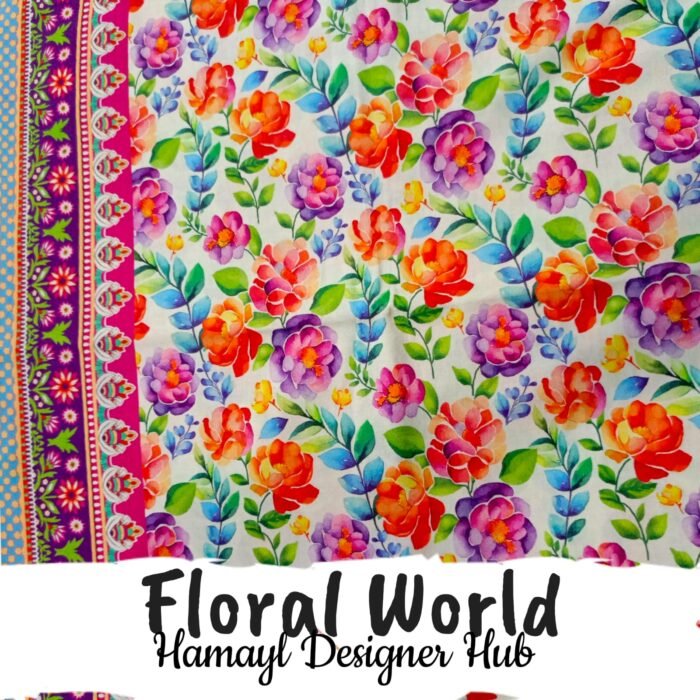 Funky Digital Lawn Print For Girls - Hamayl Designer Hub - Cash On delivery