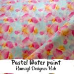 Pastel Water paint Fabric -Funky Digital Lawn- Hamayl Designer hub