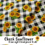 Check Sunflower -Winter cotton 24 - Hamayl Designer Hub - Per Gaz