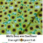 White Base Mini Sunflower - Winter Cotton 2024 - Hamayl Designer Hub - Per Gaz