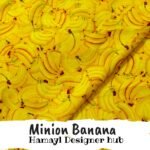 Cotton Minion Banana– 45″ Cartoon Print Cotton Fabric