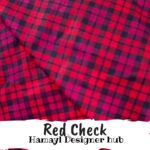Red Check -Winter cotton 24 - Hamayl Designer Hub - Per Gaz (Copy)