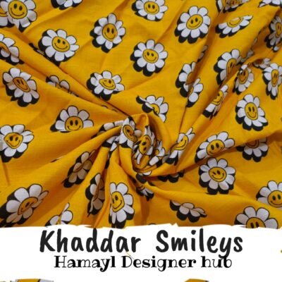 Khaddar -Smiley- Unstitched Digital Fabric By Hamayl Designer Hub