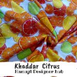 Khaddar -Citrus- Unstitched Digital Fabric By Hamayl Designer Hub