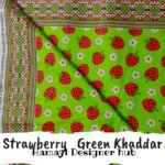 Khaddar -Strawberry-Green- Unstitched Digital Fabric By Hamayl Designer Hub