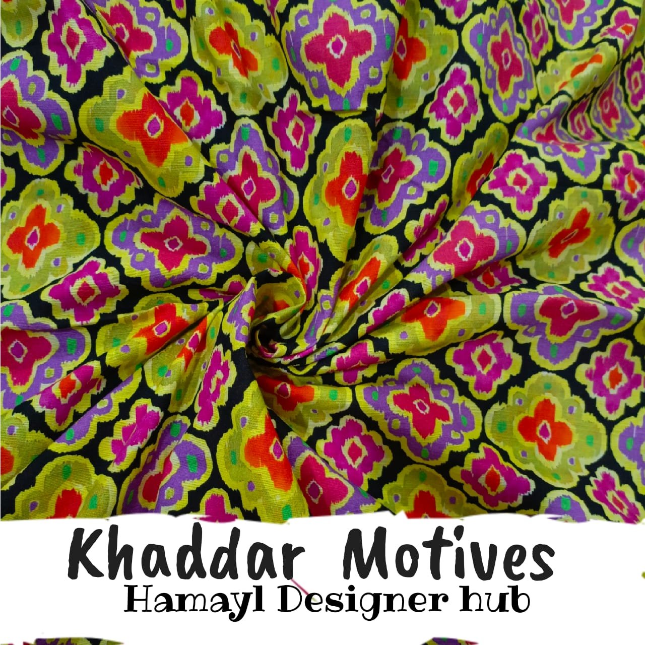 Khaddar – Motives – digital printed khaddar fabric, unstitched