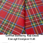 Burberry Red Check-Winter cotton 24 - Hamayl Designer Hub - Per Gaz