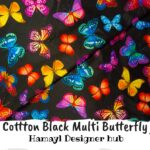 Black Multi Butterfly-Winter cotton 24 - Hamayl Designer Hub - Per Gaz