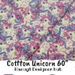 Cotton Unicorn– 45″ Cartoon Print Cotton Fabric