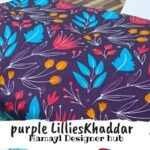 Khaddar -Purple Lilies- Unstitched Digital Fabric By Hamayl Designer Hub
