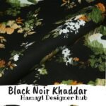 Khaddar -Black Noir - Unstitched Digital Fabric By Hamayl Designer Hub