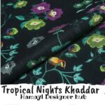 Khaddar -Tropical Nights- Unstitched Digital Fabric By Hamayl Designer Hub