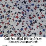 Cotton Mini White Stars– 45″ Cartoon Print Cotton Fabric