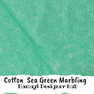 Cotton Sea Green Marbling– 45″ Cartoon Print Cotton Fabric
