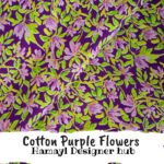 Cotton Purple Flowers-Winter cotton 24 - Hamayl Designer Hub - Per Gaz