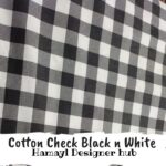 Black n White Check-Winter cotton 24 - Hamayl Designer Hub - Per Gaz