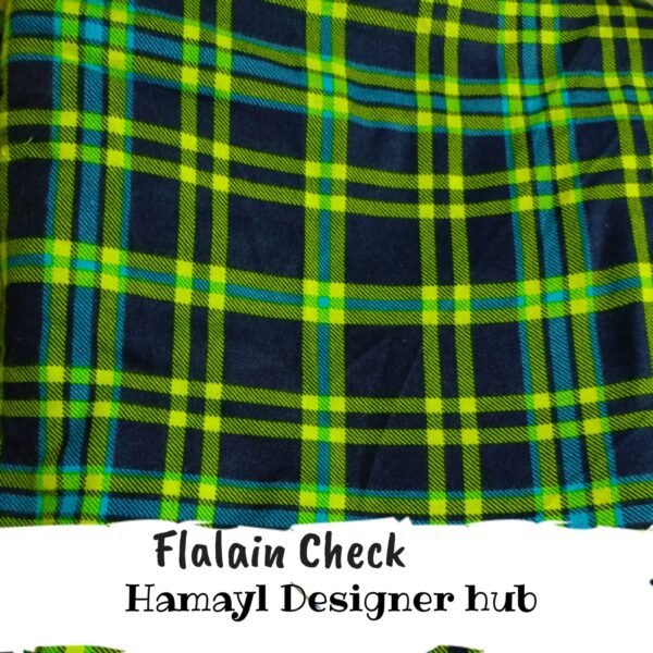 Flalain Check - Funky Flannel Fabric - Per Gaz